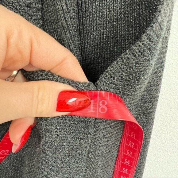COLOUR 5 POWER sleeves long lines wool blend Sweater cardigan Lagenlook Sz F - Picture 9 of 11